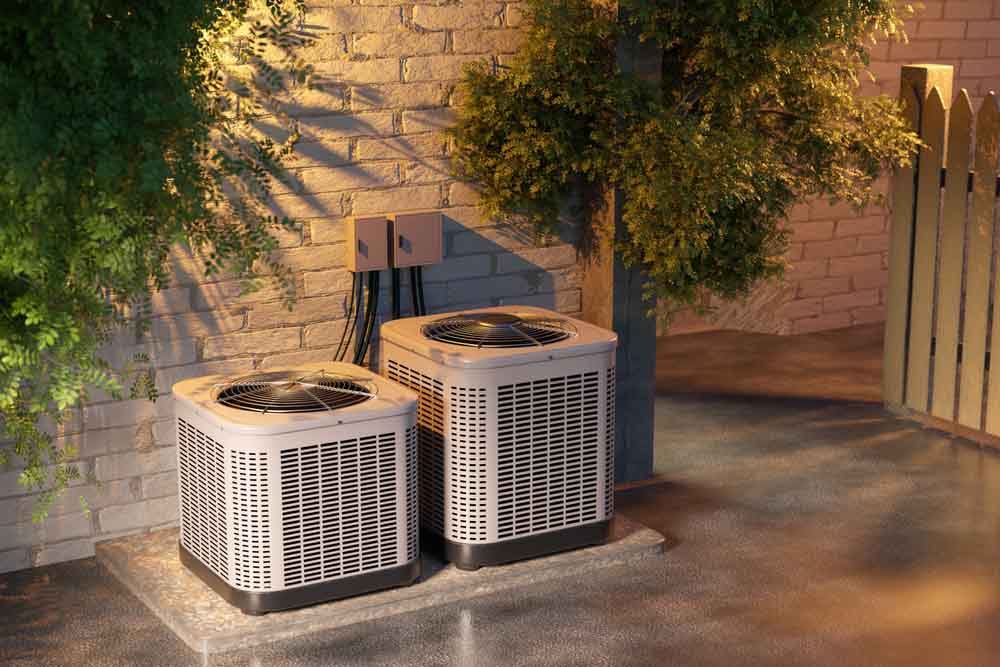 heat pumps (or a traditional furnace