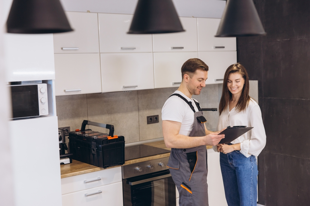 homeowner looking at an estimate